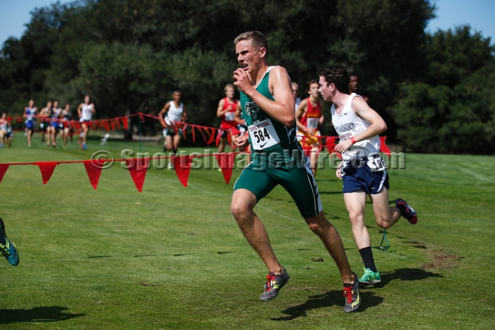 2014StanfordSeededBoys-396.JPG - Seeded boys race at the Stanford Invitational, September 27, Stanford Golf Course, Stanford, California.